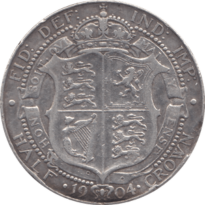 1904 HALFCROWN ( GF ) - HALFCROWN - Cambridgeshire Coins