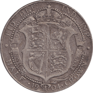 1904 HALFCROWN ( GF ) - HALFCROWN - Cambridgeshire Coins