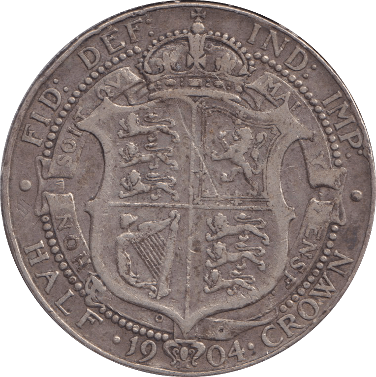 1904 HALFCROWN ( GF ) - HALFCROWN - Cambridgeshire Coins