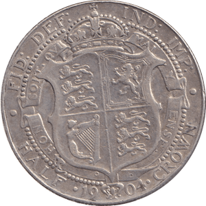 1904 HALFCROWN ( GF ) - HALFCROWN - Cambridgeshire Coins