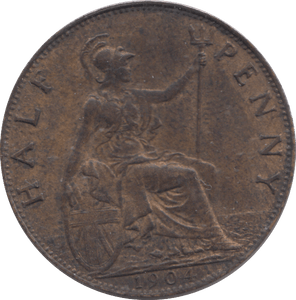1904 HALFPENNY ( EF ) - HALFPENNY - Cambridgeshire Coins