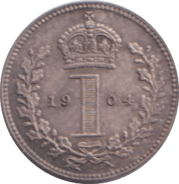1904 MAUNDY ONE PENNY ( UNC ) 2 - MAUNDY ONE PENNY - Cambridgeshire Coins