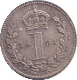 1904 MAUNDY ONE PENNY ( UNC ) 8 - MAUNDY ONE PENNY - Cambridgeshire Coins