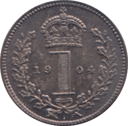 1904 MAUNDY ONE PENNY ( UNC ) - MAUNDY ONE PENNY - Cambridgeshire Coins