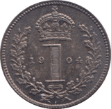 1904 MAUNDY ONE PENNY ( UNC ) - MAUNDY ONE PENNY - Cambridgeshire Coins