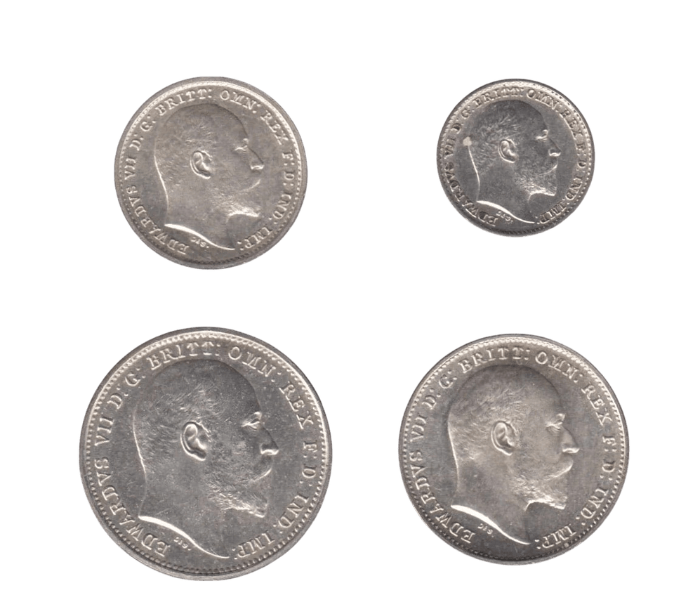 1904 MAUNDY SET EDWARD VII - Maundy Set - Cambridgeshire Coins