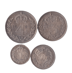 1904 MAUNDY SET EDWARD VII - Maundy Set - Cambridgeshire Coins
