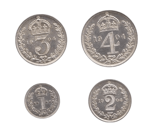 1904 MAUNDY SET EDWARD VII - Maundy Set - Cambridgeshire Coins