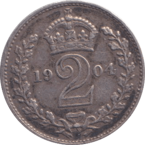1904 MAUNDY TWOPENCE ( GVF ) - MAUNDY TWOPENCE - Cambridgeshire Coins