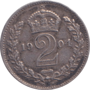 1904 MAUNDY TWOPENCE ( GVF ) - MAUNDY TWOPENCE - Cambridgeshire Coins