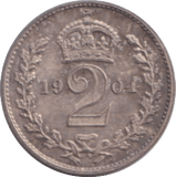 1904 MAUNDY TWOPENCE ( UNC ) 4 - MAUNDY TWOPENCE - Cambridgeshire Coins