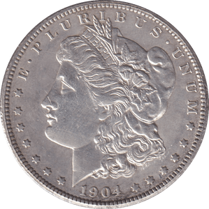 1904 MORGAN DOLLAR USA NEW ORLEANS MINT - SILVER WORLD COINS - Cambridgeshire Coins