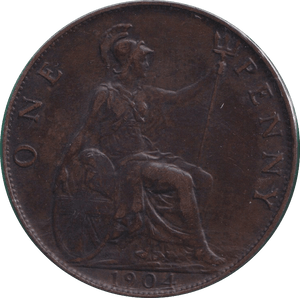 1904 PENNY ( VF ) - PENNY - Cambridgeshire Coins