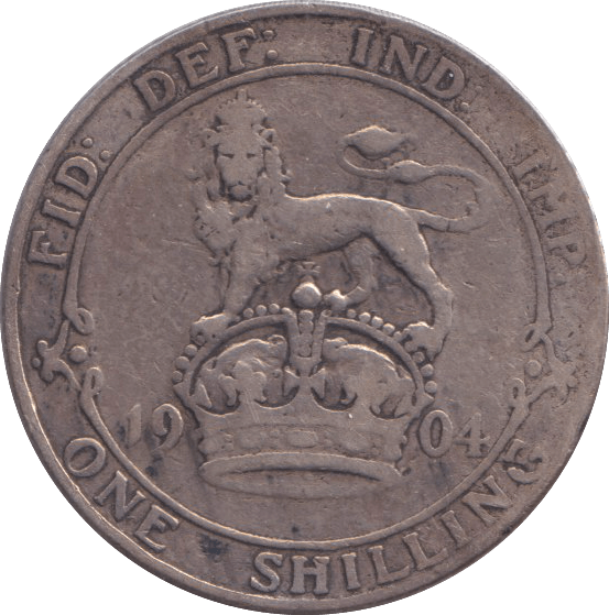 1904 SHILLING ( FINE ) 1 - SHILLING - Cambridgeshire Coins