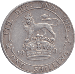 1904 SHILLING ( FINE ) - SHILLING - Cambridgeshire Coins