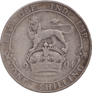 1904 SHILLING ( FINE ) - SHILLING - Cambridgeshire Coins