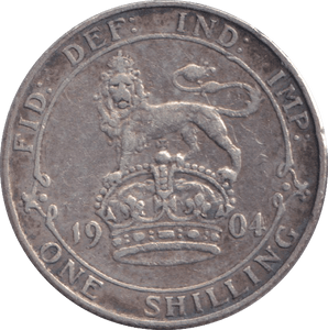 1904 SHILLING ( FINE ) - SHILLING - Cambridgeshire Coins