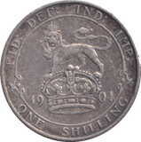 1904 SHILLING ( FINE ) - SHILLING - Cambridgeshire Coins