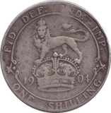 1904 SHILLING ( FINE ) - SHILLING - Cambridgeshire Coins