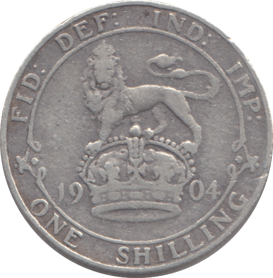 1904 SHILLING ( FINE ) - SHILLING - Cambridgeshire Coins