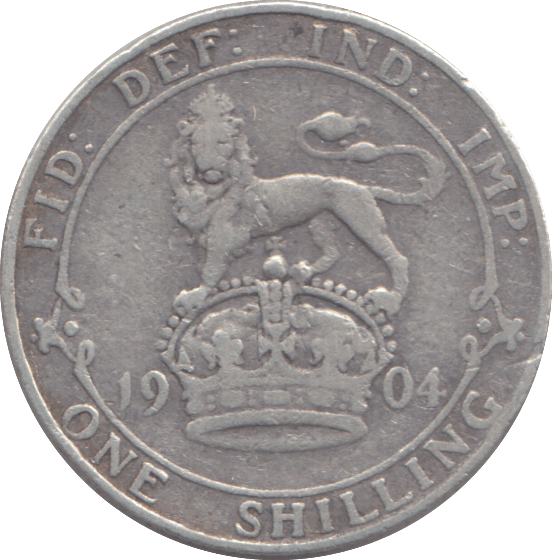 1904 SHILLING ( FINE ) - SHILLING - Cambridgeshire Coins
