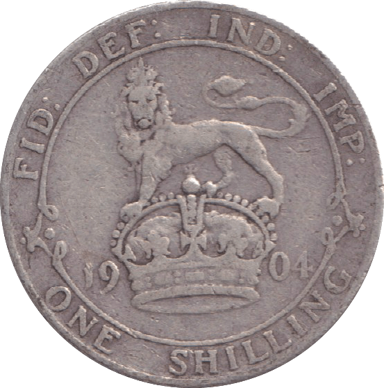 1904 SHILLING ( FINE ) - SHILLING - Cambridgeshire Coins