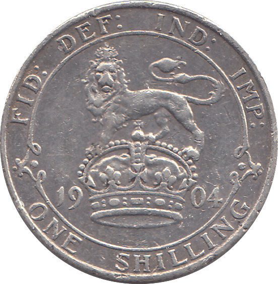 1904 SHILLING ( GVF ) - SHILLING - Cambridgeshire Coins