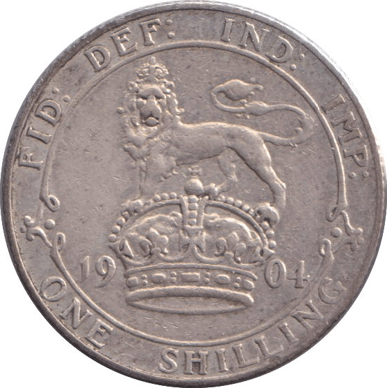 1904 SHILLING ( GVF ) - SHILLING - Cambridgeshire Coins