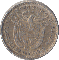 1904 SILVER 2 1/2 CENTESIMOS PANAMA - SILVER WORLD COINS - Cambridgeshire Coins