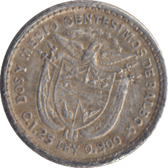 1904 SILVER 2 1/2 CENTESIMOS PANAMA - SILVER WORLD COINS - Cambridgeshire Coins