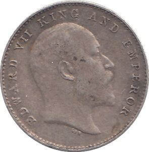 1904 SILVER 2 ANNAS INDIA - SILVER WORLD COINS - Cambridgeshire Coins