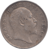 1904 SILVER 2 ANNAS INDIA - SILVER WORLD COINS - Cambridgeshire Coins