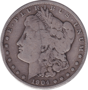 1904 SILVER DOLLAR USA - SILVER WORLD COINS - Cambridgeshire Coins