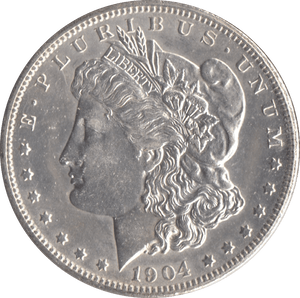 1904 SILVER MORGAN DOLLAR USA NEW ORLEANS MINT - SILVER WORLD COINS - Cambridgeshire Coins