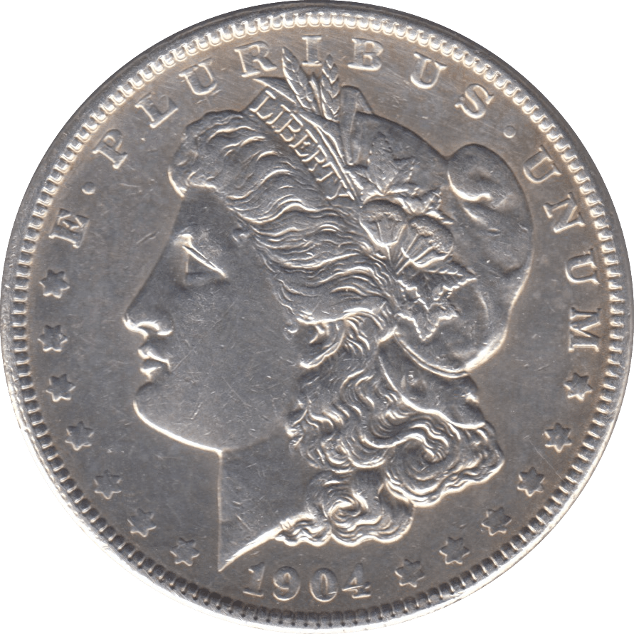 1904 SILVER MORGAN DOLLAR USA PHILADELPHIA MINT - SILVER WORLD COINS - Cambridgeshire Coins
