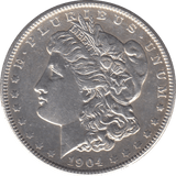 1904 SILVER MORGAN DOLLAR USA PHILADELPHIA MINT - SILVER WORLD COINS - Cambridgeshire Coins