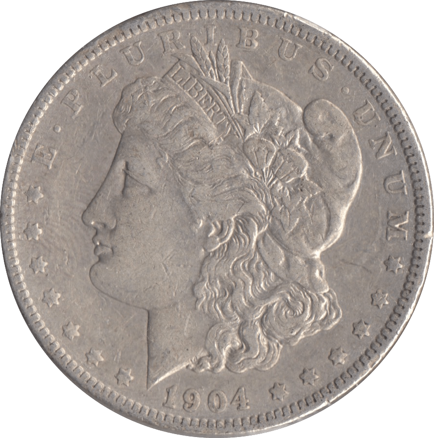 1904 SILVER MORGAN DOLLAR USA PHILADELPHIA MINT - SILVER WORLD COINS - Cambridgeshire Coins
