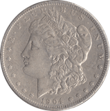 1904 SILVER MORGAN DOLLAR USA PHILADELPHIA MINT - SILVER WORLD COINS - Cambridgeshire Coins