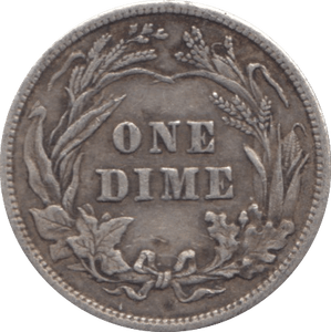1904 SILVER ONE DIME USA - WORLD COINS - Cambridgeshire Coins