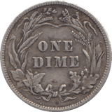 1904 SILVER ONE DIME USA - WORLD COINS - Cambridgeshire Coins
