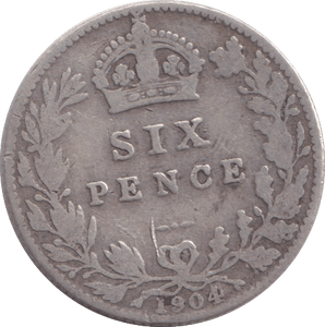 1904 SIXPENCE ( FINE ) - SIXPENCE - Cambridgeshire Coins