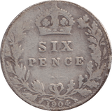 1904 SIXPENCE ( FINE ) - SIXPENCE - Cambridgeshire Coins