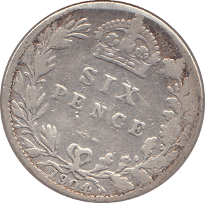 1904 SIXPENCE ( FINE ) - SIXPENCE - Cambridgeshire Coins