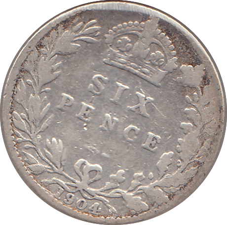 1904 SIXPENCE ( FINE ) - SIXPENCE - Cambridgeshire Coins