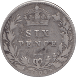 1904 SIXPENCE ( FINE ) - SIXPENCE - Cambridgeshire Coins