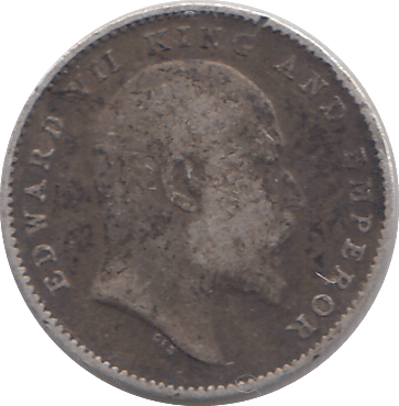 1904 TWO ANNAS INDIA - WORLD COINS - Cambridgeshire Coins
