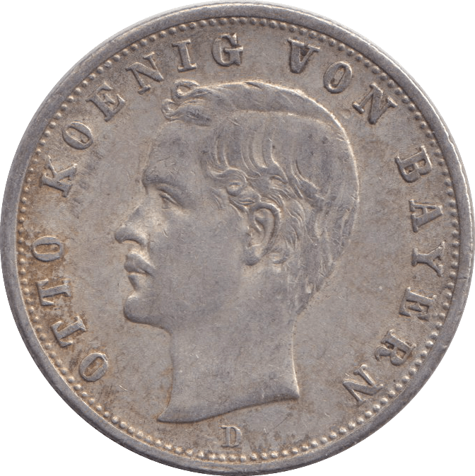 1904 TWO MARK MUNICH - SILVER WORLD COINS - Cambridgeshire Coins