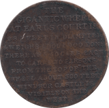 1905 EARLS COURT BIG WHEEL PENNY TOKEN - PENNY TOKEN - Cambridgeshire Coins