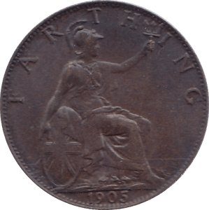 1905 FARTHING ( UNC ) - FARTHING - Cambridgeshire Coins