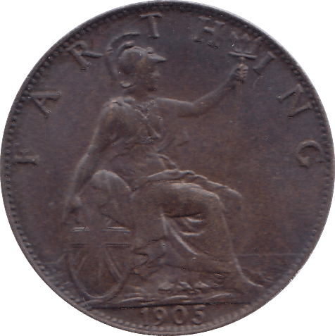 1905 FARTHING ( UNC ) - FARTHING - Cambridgeshire Coins
